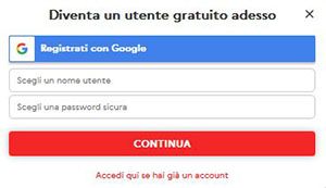 Registrazione